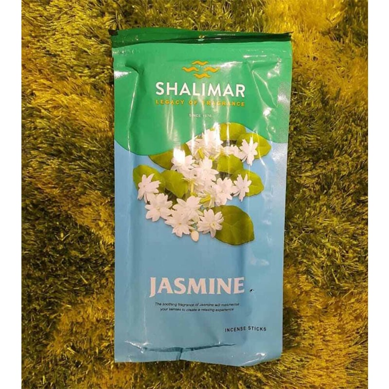 Picture of Shalimar Jasmine Agarbatti - Zipper Pack Incense Sticks-Indian-Brown
