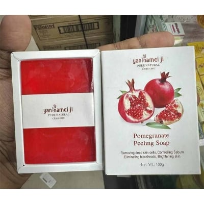 Picture of Pomegranate Peeling soap ISO Approved 100gm-Fruity