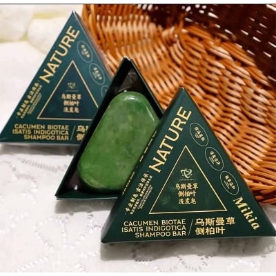 Picture of Original Seven Green NATURE STRENGTH RECOVERY SHAMPOO BAR 80 gm For Anti Hair loss and Strong Hair-Green