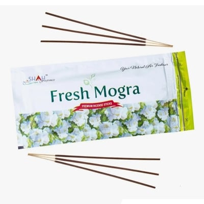 Picture of Shah Fragrances Fresh Mogra Zipper Pack Agarbatti-Black