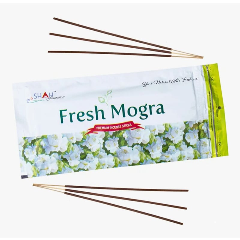 Picture of Shah Fragrances Fresh Mogra Zipper Pack Agarbatti-Black