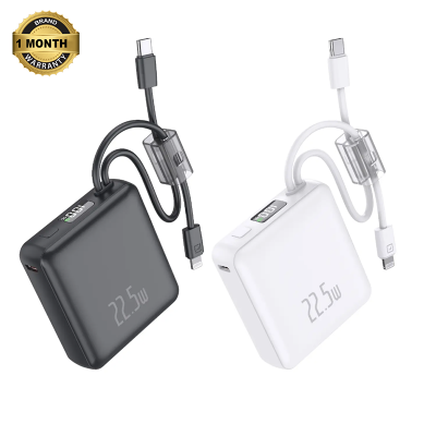 Picture of PowerCore 10 Fast Charging PowerBank – 10000mAH 22.5W with Built in Type-C and Lightening Cable for iPhone