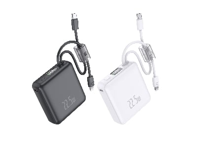 Picture of PowerCore 10 Fast Charging PowerBank – 10000mAH 22.5W with Built in Type-C and Lightening Cable for iPhone