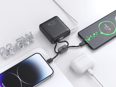 Picture of PowerCore 10 Fast Charging PowerBank – 10000mAH 22.5W with Built in Type-C and Lightening Cable for iPhone