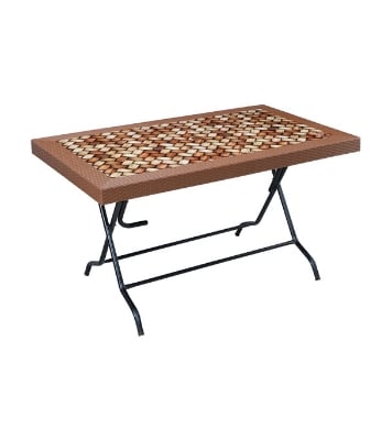 Picture of Caino Dinner Table 6 Seat S/L Print Knot EB