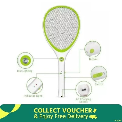 Picture of High-quality rechargeable mosquito bat - White