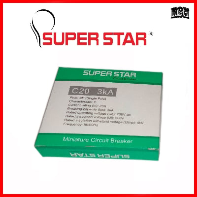 Picture of Super Star MCB Circuit Breaker SP 20A - White