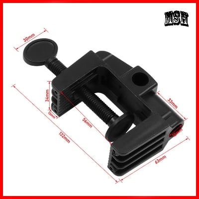 Picture of Clip Mount For Desk Lamp - Wall Hook - Black