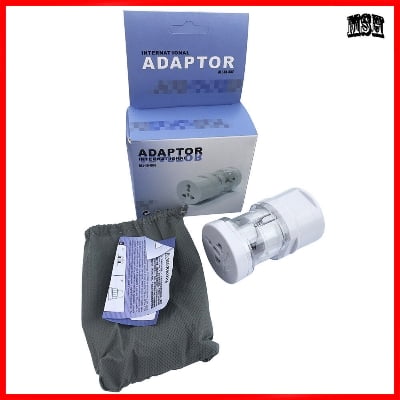 Picture of Universal Multi Function Conversion Plug For Traveling (Universal Travel Adapter) -  White
