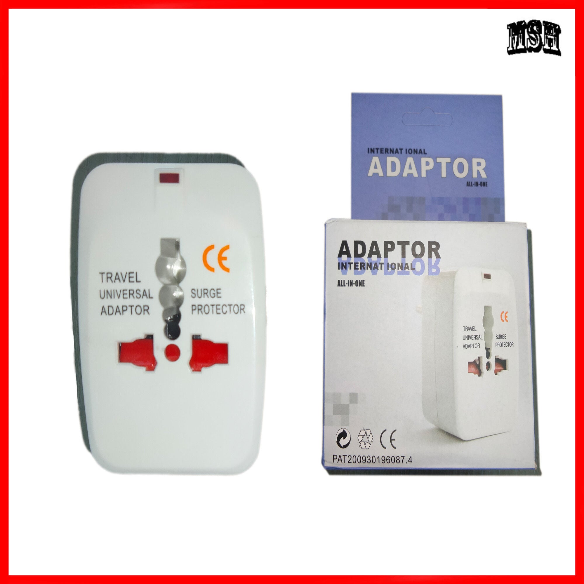 Picture of Universal Multi Function Conversion Plug For Traveling (Universal Travel Adapter) -  White