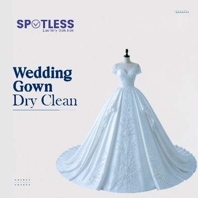 Picture of Wedding Gown-Wash & Iron