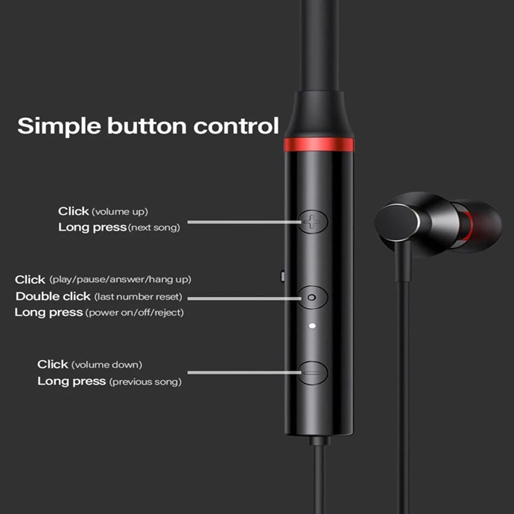 Picture of Lenovo HE05X Wireless Bluetooth Neckband - Black