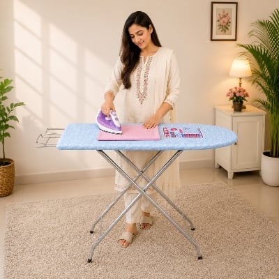 Picture of High quality folding Iron Table Multiple color(14X42) Inches - Multicolor