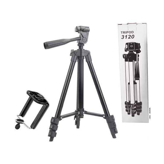 Picture of Tripod Camera Stand Mobile Stand For Tik Tok - 3120 - Sturdy and Adjustable Mobile Stand for Capturing Perfect Shots - Black