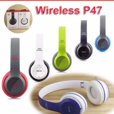 Picture of P47 - Wireless Bluetooth Headphone | In Ear Earphone for Android - Multicolor