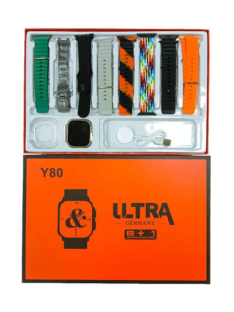 Picture of Y80 Ultra Smart Watch 8+1 Strap Touch Screen - Multicolor