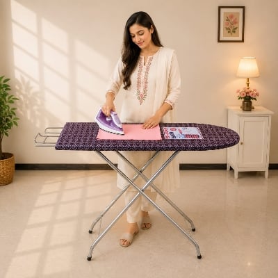 Picture of Premium Folding Iron Table 18×42 Inches – Durable, Space-Saving Design, Available in Multiple Colors - Multicolor