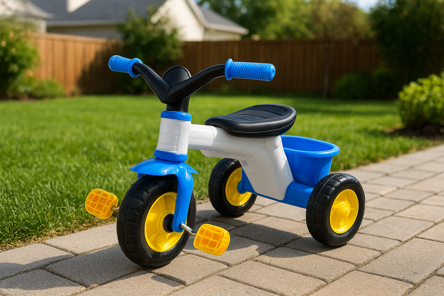 Picture of Royal Bike 3 Wheeler Ride On Tricycle For Kids - Multicolor