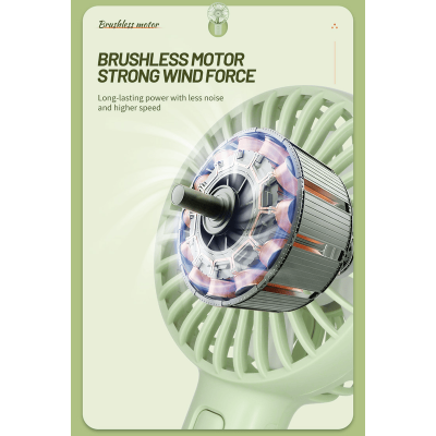 Picture of Portable Compact Mini USB Lithium Battery Rechargeable Hand Fan - Multicolor