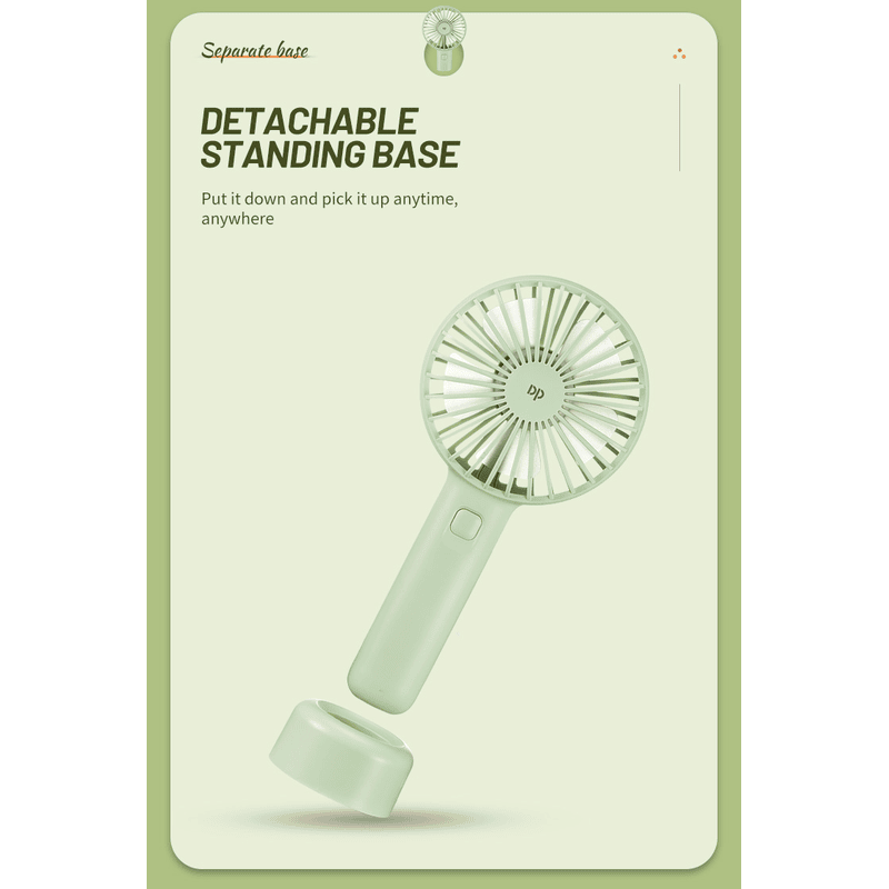 Picture of Portable Compact Mini USB Lithium Battery Rechargeable Hand Fan - Multicolor