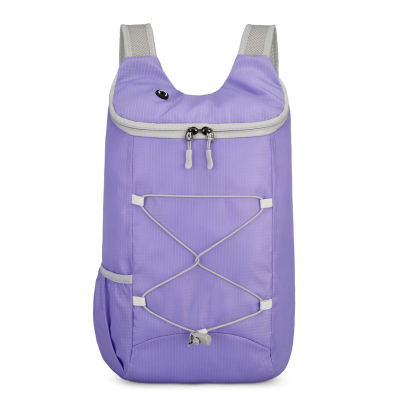 Picture of 16L Foldable Hiking Backpack – Lightweight Packable Water-Repellent Daypack, Ultralight Collapsible Rucksack for Travel, Gym and Outdoor Sports (Purple)