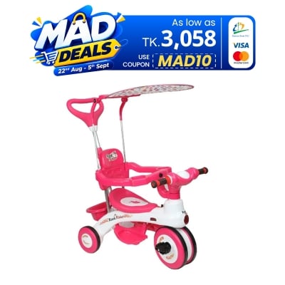 Picture of Jim & Jolly Rock Rider Complete Tricycle 9M Pink
