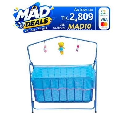 Picture of Jim & Jolly Baby Cradle-Blue