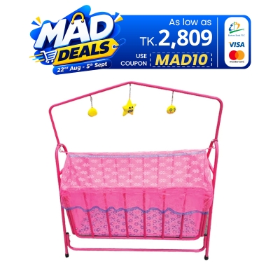 Picture of Jim & Jolly Baby Cradle-Pink