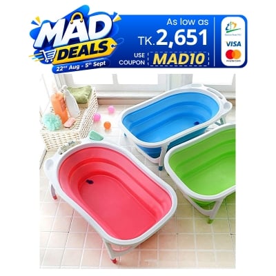 Picture of "Newborn bathing, folding, baby sitting, large bathtub, children's household products for newborns and children "
