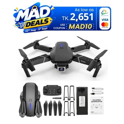 Picture of New E88 Pro Max/ EVO Drone With Brushless Motor, Dual Battery HD Dual Camera Optical Flow Perfect For any Age. Drone Camera / Drone 