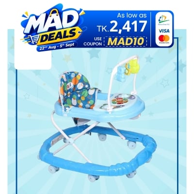 Picture of Baby Musical Walker with Merry Go Round BLB Brand- Blue