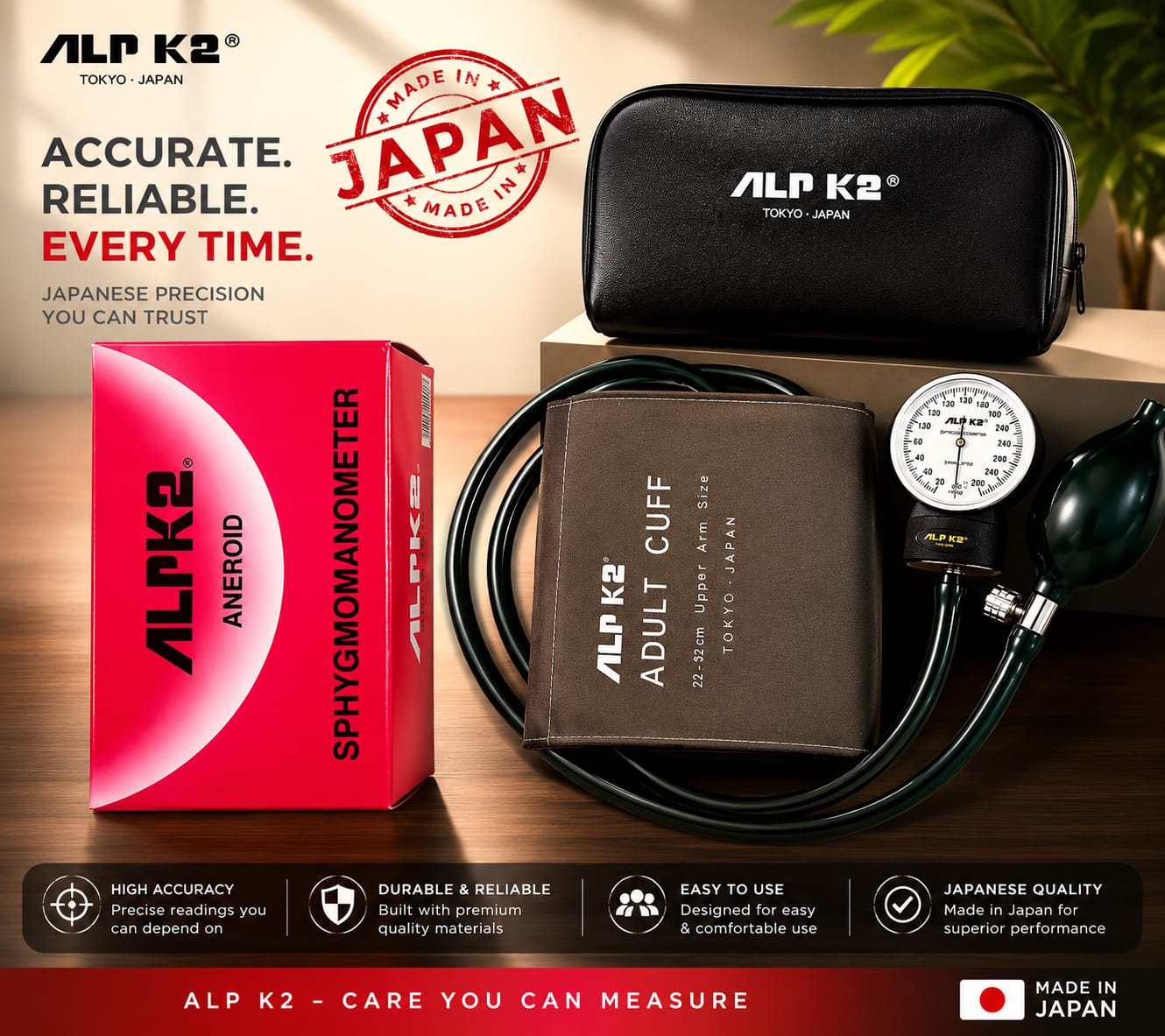 Picture of ALPK2 Aneroid Professional Manual Blood Pressure Monitor 0nly Made in Japan