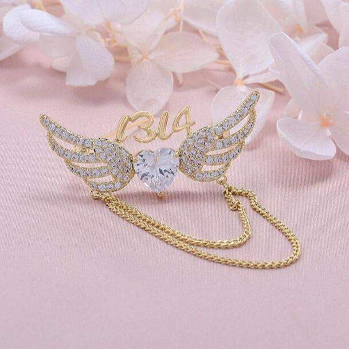 Picture of Love Angel Wings 1314 Brooch Hijab Safety Pin For Girls Women