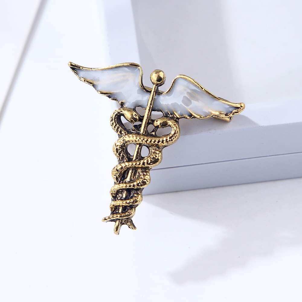 Picture of Medical caduceus brooch Hijab Safety Pin For Girls Women - Hijab Pin