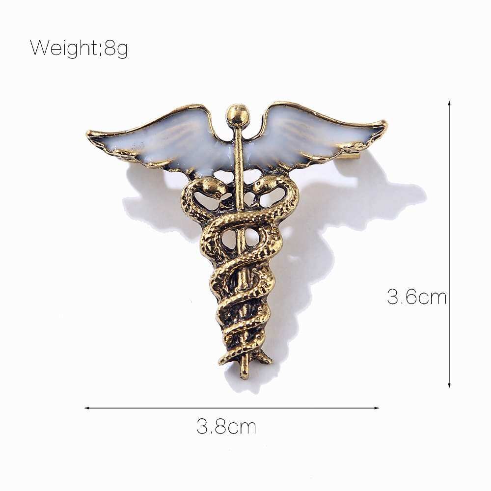 Picture of Medical caduceus brooch Hijab Safety Pin For Girls Women - Hijab Pin