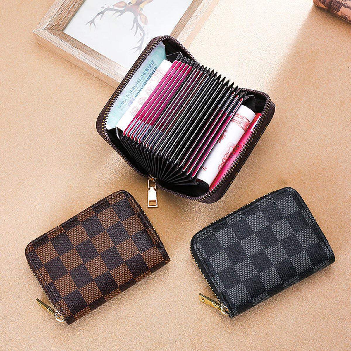 Picture of Men/Women Small Blocking Zipper Credit Card Wallet/Purse - Card Holder