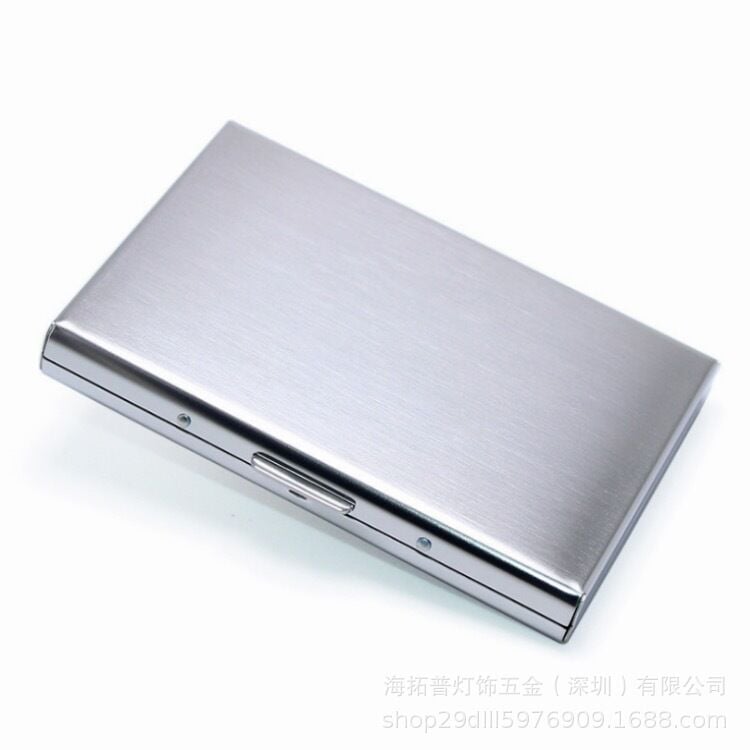 Picture of Unisex Stainless Steel Wallet for Men and Women - Ultra Thin RFID Blocking Metal Card Holder Style