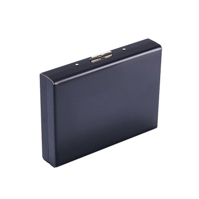 Picture of Unisex Stainless Steel Wallet for Men and Women - Ultra Thin RFID Blocking Metal Card Holder Style