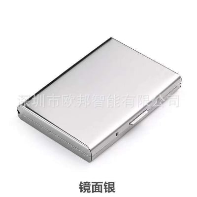 Picture of Unisex Stainless Steel Wallet for Men and Women - Ultra Thin RFID Blocking Metal Card Holder Style