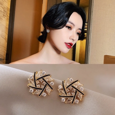 Picture of Trendsetter -Circle Dangle Earrings for Women Full Rhinestone Earrings Korean Fashion Cute Jewelry- Inventive Choice