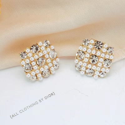 Picture of Whimsical Versatile -Simple Square Dangle Earrings for Women Full Rhinestone Earrings Korean Fashion Cute Jewelry- Avant-garde