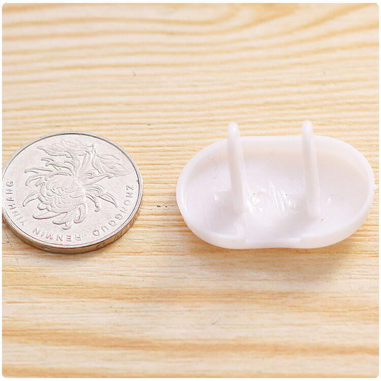 Picture of 10 Pcs Child Safety Protection Socket Plug Protector Baby Electric Shock Protection Power Supply Cover Anti-Electric White 3 pin 10 Pcs