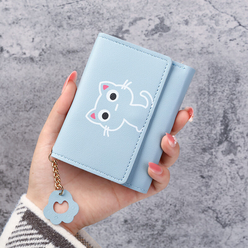 Picture of Stylish and Fashionable Ladies Mini wallet for Women Simple Stylish - Trendy Flower Printed Hand Bag for Girls/ Purse for Women Female Ladies