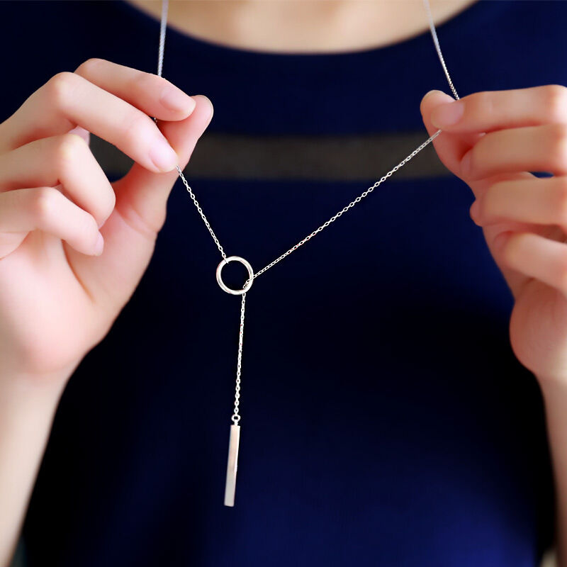 Picture of Stick Pendant Necklace Hollow Girl Long Link Chain Neckless for girls and women's