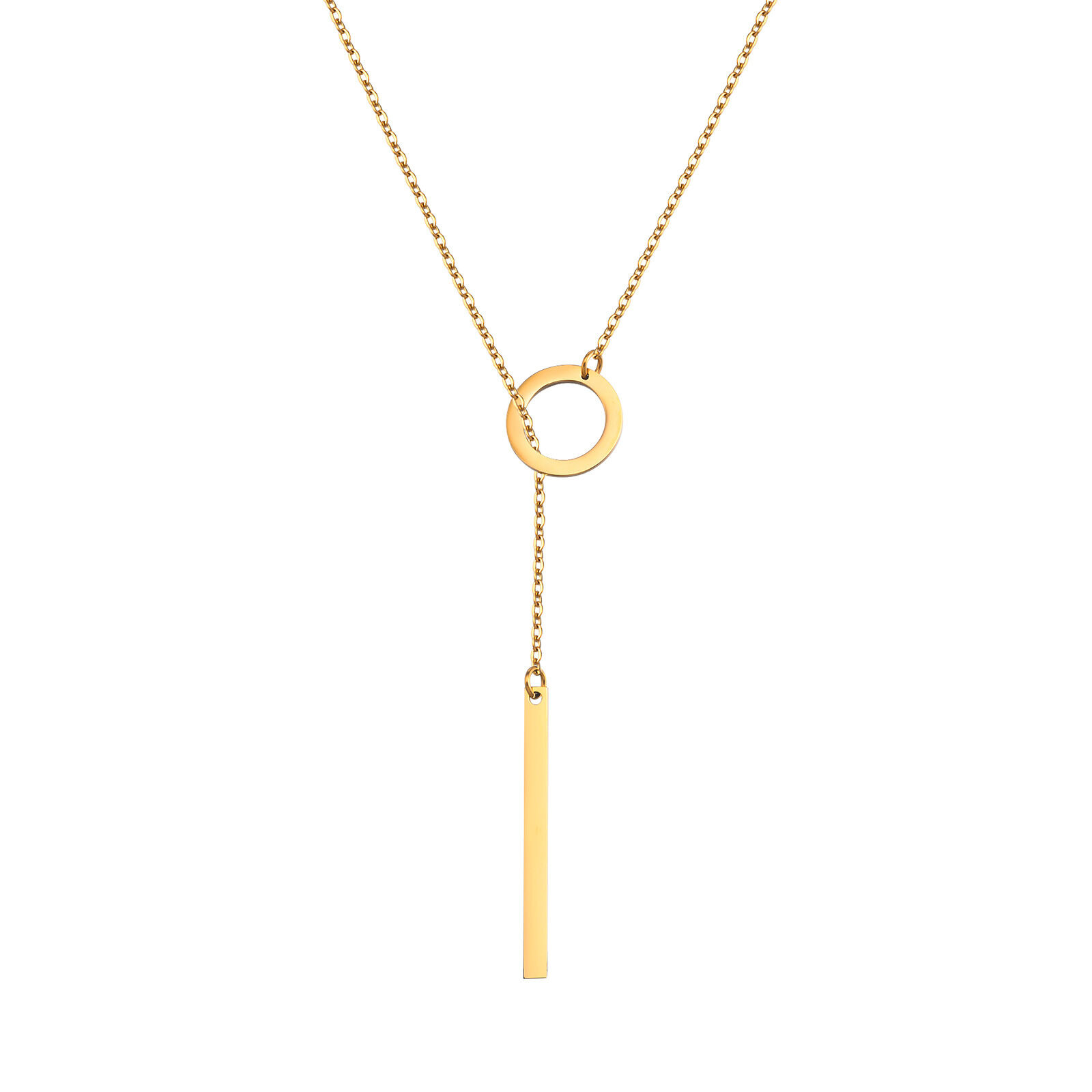 Picture of Stick Pendant Necklace Hollow Girl Long Link Chain Neckless for girls and women's