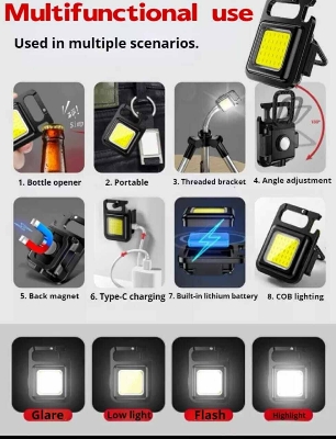 Picture of Mini Keychain Light USB Charging COB Work Light