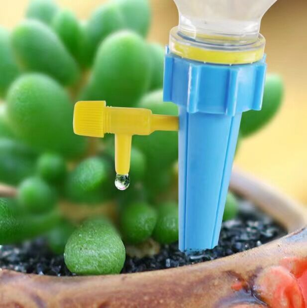 Picture of 5 Pcs Popular Plant Watering Device Plant Self Watering Spikes Adjustable Automatic Water Drip Tool with Control Valve Switch