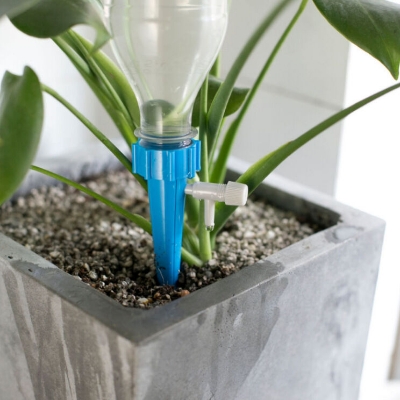 Picture of 5 Pcs Popular Plant Watering Device Plant Self Watering Spikes Adjustable Automatic Water Drip Tool with Control Valve Switch