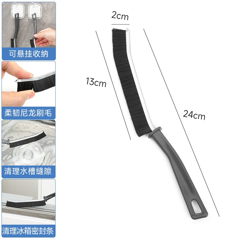 Picture of 1/2 Pcs Hard Bristle Crevice Cleaning Brush Multifunctional Gap Scrub Brush Crevice Gap Cleaning Brush with Hard Bristles for The Dead Corners