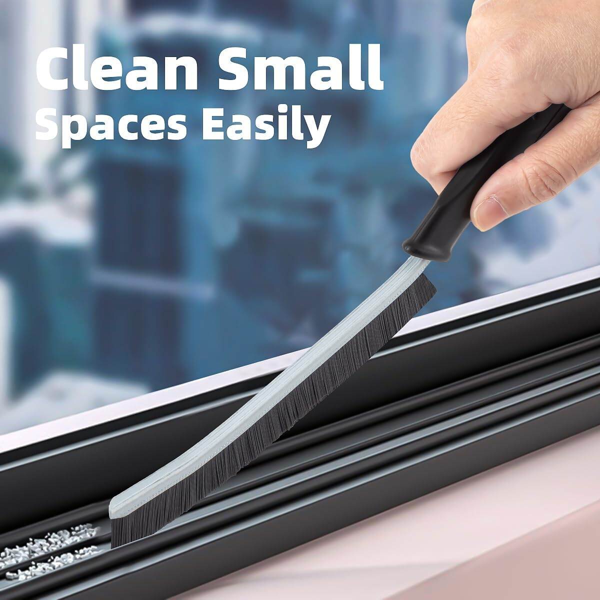 Picture of 1/2 Pcs Hard Bristle Crevice Cleaning Brush Multifunctional Gap Scrub Brush Crevice Gap Cleaning Brush with Hard Bristles for The Dead Corners